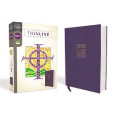 NRSV Thinline Bible - Navy Cloth Over Board